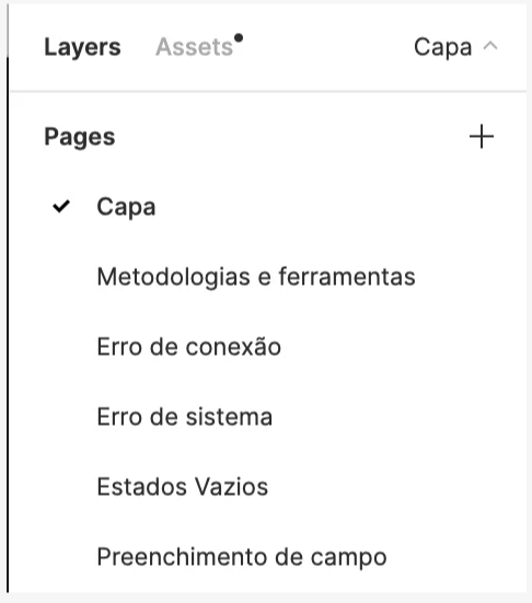 Estrutura de páginas